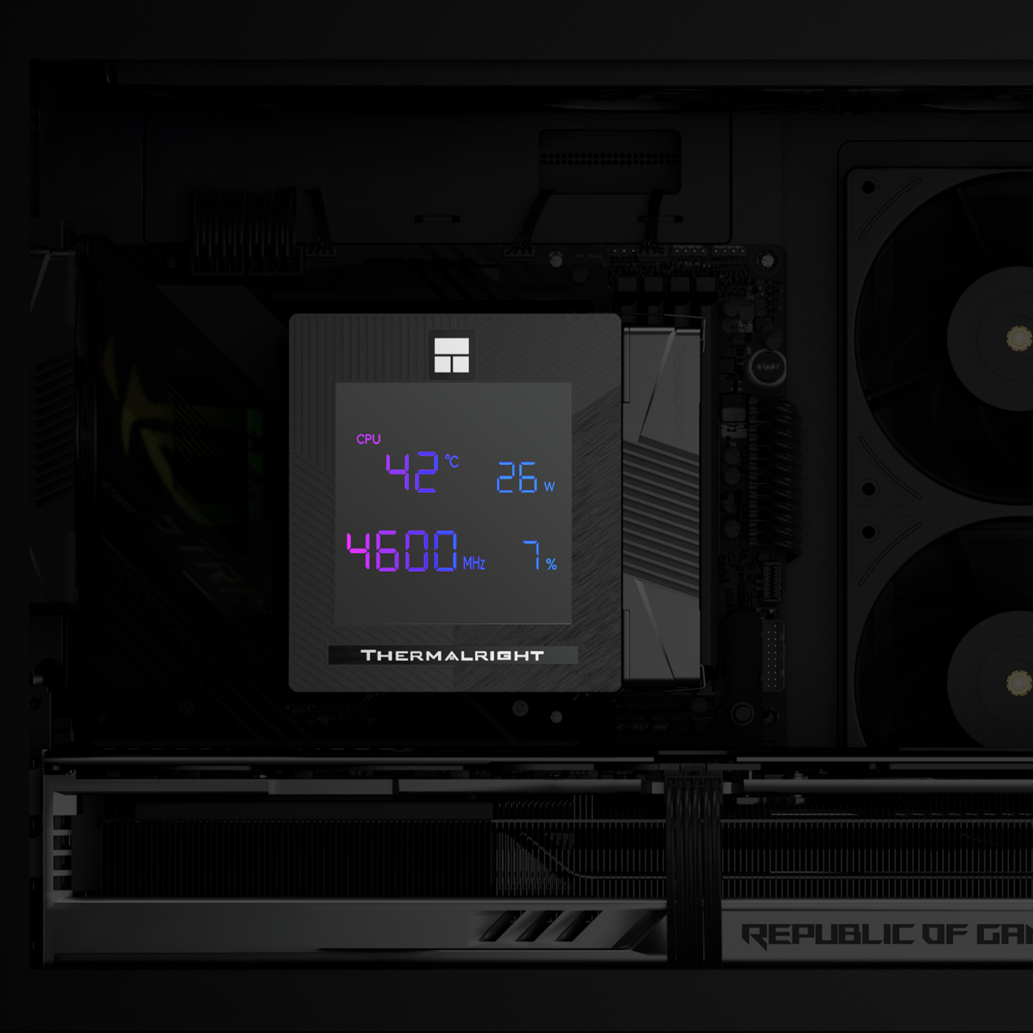 Thermalright Phantom Spirit 120 Digital EVO Air cooler Black Intel:LGA115X/1200/1700/1851 AMD:AM4/AM5