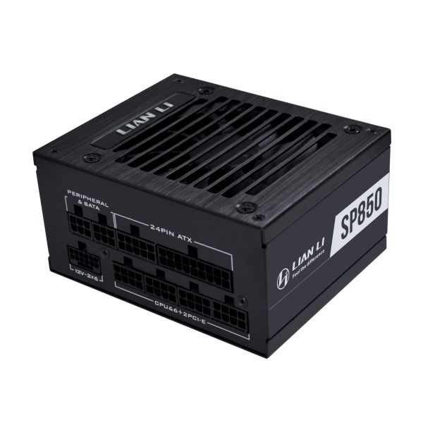 Lian-Li SP850 V2 Gold Fully Modular SFX Power Supply, 750W Power, 80 PLUS Gold Efficiency, ATX 3.1 & PCIe 5.0 Ready, Japanese Electrolytic Capacitors, 92mm FDB Fan, Black